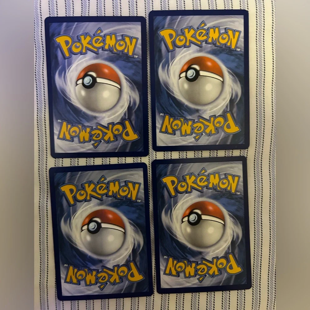 Pokemon Trading Cards. Set of 4